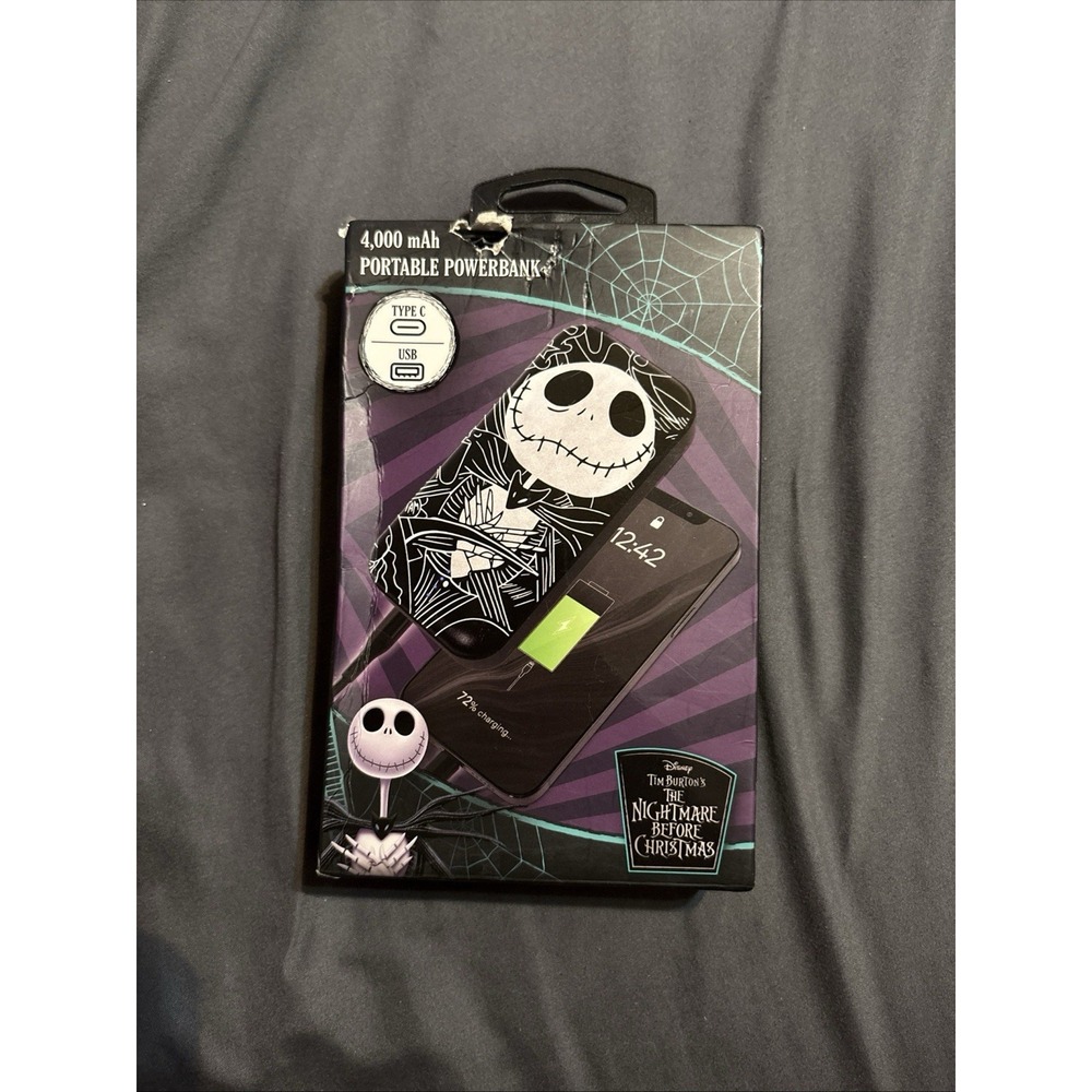 Disney Nightmare Before Christmas 4000 mAh Portable Power Bank Jack Skellington